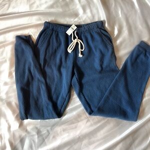 Brand New Blue Aerie Waffle Joggers